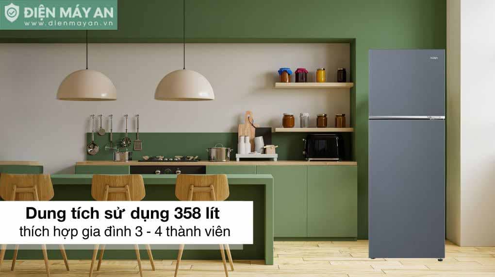 Tủ lạnh Aqua Inverter 358 lít AQR-T410FA(SL)